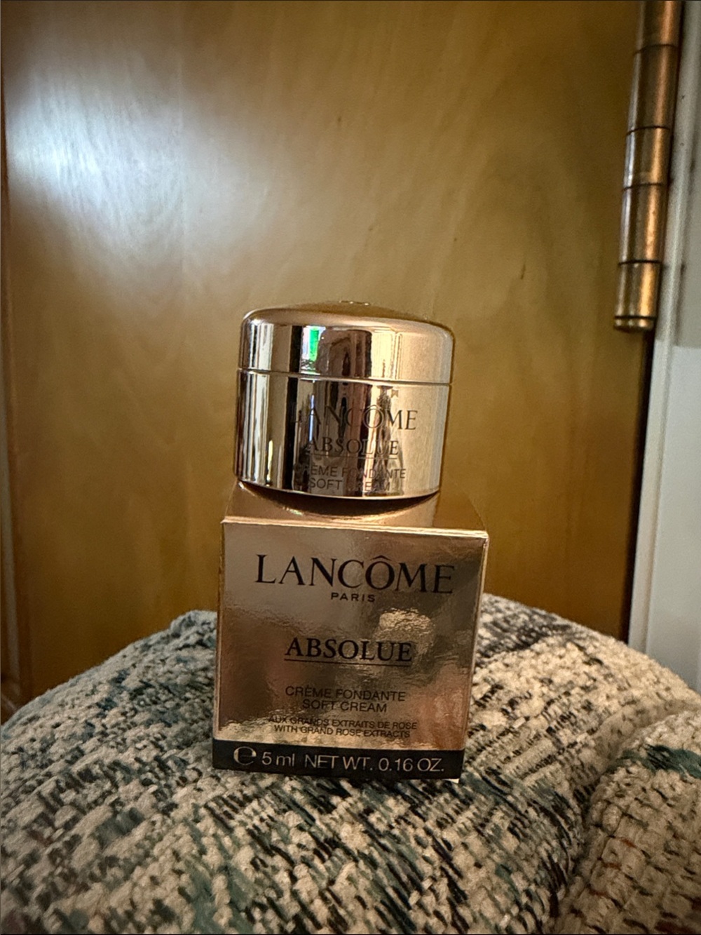 Lancome Absolue Skincare Jar in Rose Gold Finish